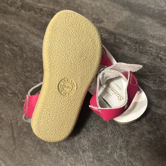 SUN-SAN SWIMMER SHINY FUCHSIA KIDS –Kids 8 - Picture 3 of 5